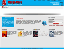 Tablet Screenshot of cargocare.ae
